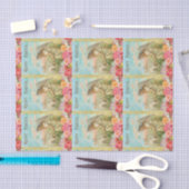 Happy Pasen Typografie Angel Lamb Tissuepapier (Craft)