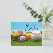 Happy Pasen voor de feestdag voor honkbalspelers B Feestdagenkaart (Staand voorkant)