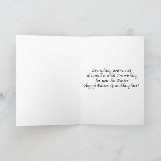 Happy Pasen voor kleindochter Kaart (Binnen)