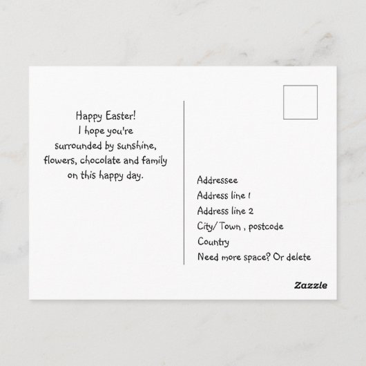 Happy Pasen voor Pickleballer, mooi Briefkaart (Achterkant)