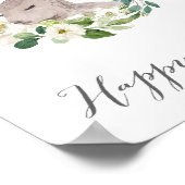 Happy Pasgebarenteken, paasdecoraties, Bunny Poster (Hoek)