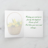 Happy Paskaart Feestdagen Kaart (Binnen)