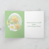 Happy Paskaart Feestdagen Kaart (Binnen)