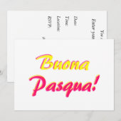 Happy Paskaart Kaart (Voorkant / Achterkant)