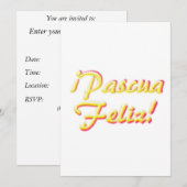 Happy Paskaart Kaart (Voorkant / Achterkant)