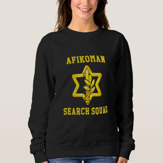 Happy Passover Afikoman Search Squad Israel Idf Za Trui (Voorkant)