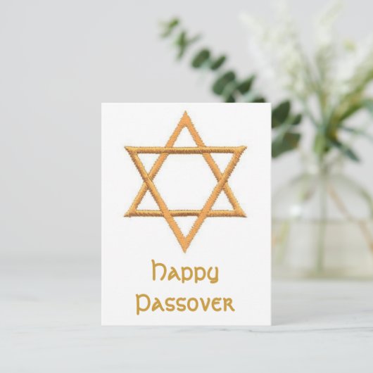 Happy Passover Briefkaart (Staand voorkant)