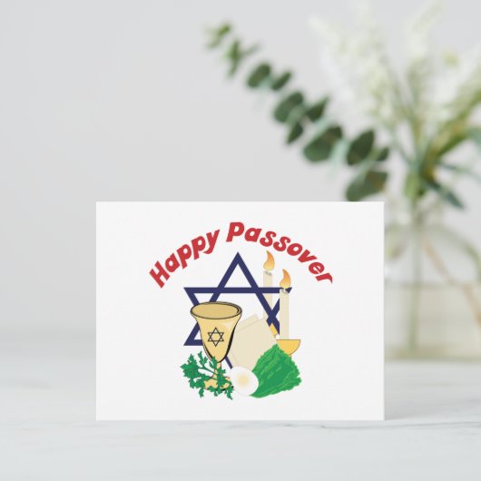 Happy Passover Briefkaart (Staand voorkant)