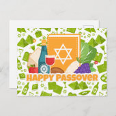 Happy Passover Briefkaart (Voorkant / Achterkant)