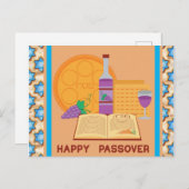Happy Passover Briefkaart (Voorkant / Achterkant)