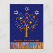 Happy Passover. Briefkaart van de bloeiende lente (Voorkant)