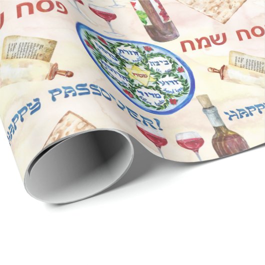 Happy Passover Cadeaupapier (Rol Hoek)