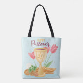 Happy Passover Canvas tas (Achterkant)