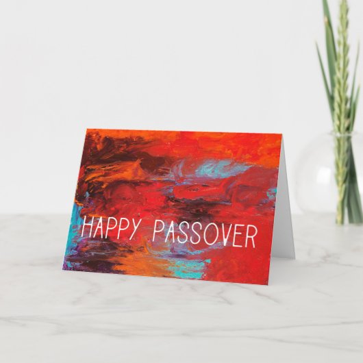 Happy Passover Deurposten en Lintel Feestdagen Kaart (Voorkant)