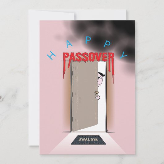 Happy Passover Exodus Cartoon Greeting Kaart (Voorkant)