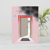 Happy Passover Exodus Cartoon Greeting Kaart (Staand voorkant)