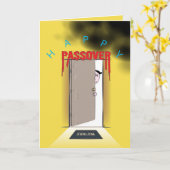 Happy Passover Exodus Cartoon Greeting Kaart (Gele Bloem)