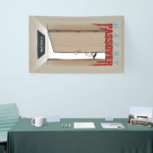 Happy Passover Exodus Cartoon Greeting Spandoek (Beurs)