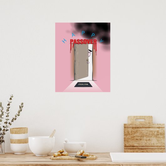 Happy Passover Exodus Cartoon Poster (Keuken)