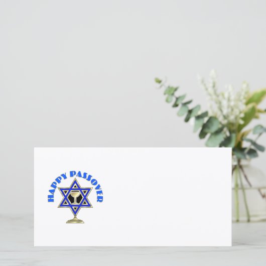 Happy Passover Feestdagenkaart (Staand voorkant)