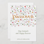 Happy Passover - Flat Wenskaart Kaart (Voorkant / Achterkant)