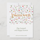 Happy Passover - Flat Wenskaart Kaart (Voorkant)