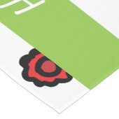 Happy Passover, Floral Jewish Holiday Passover Korte Tafelloper (Hoek)