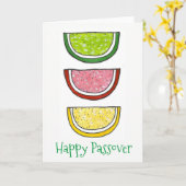Happy Passover Fruit Slice Jellies Jelly Snoep Kaart (Gele Bloem)