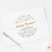 Happy Passover - GIF-label Ronde Sticker (Envelop)