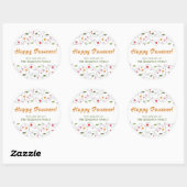 Happy Passover - GIF-label Ronde Sticker (Vel)