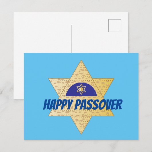 Happy Passover Greeting Holiday Kaart (Voorkant / Achterkant)