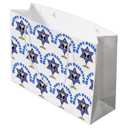 Happy Passover   Groot Cadeauzakje (Achterkant Gekanteld)