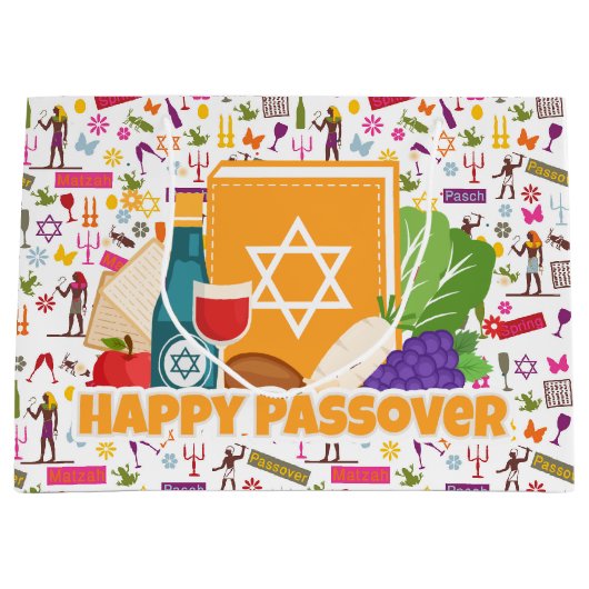 Happy Passover  Groot Cadeauzakje (Voorkant)