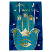 Happy Passover. Hamsa Lucky Symbol Medium Cadeauzakje (Achterkant)