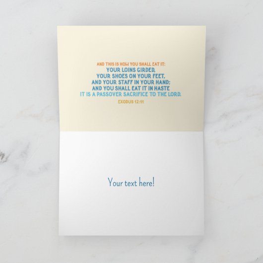 Happy Passover Holiday Kaart (Binnen)