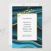 Happy Passover Holiday Kaart met Gold (Achterkant)