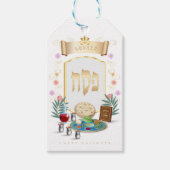 Happy Passover Holiday Kosher Pesach Seder Cadeaulabel (Voorkant)