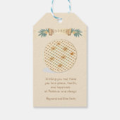 Happy Passover Holiday Kosher Pesach Seder Cadeaulabel (Achterkant)