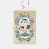 Happy Passover Holiday Kosher Pesach Seder Cadeaulabel (Voorkant)