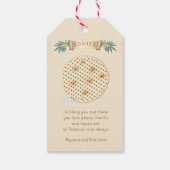 Happy Passover Holiday Kosher Pesach Seder Cadeaulabel (Achterkant)