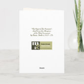 Happy Passover in Hebreeuws Fine Art Wenskaarten Kaart (Achterkant)