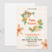 Happy Passover Invitation flyer Kaart (Voorkant / Achterkant)