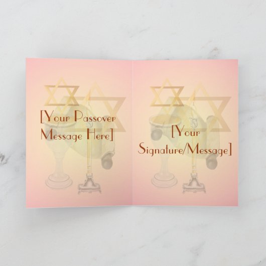 Happy Passover Kaart (Binnen)