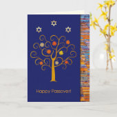 Happy Passover. Lentbloeiende boom Kaart (Gele Bloem)