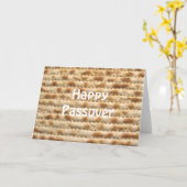 Happy Passover Matzah wenskaart Kaart (Gele Bloem)