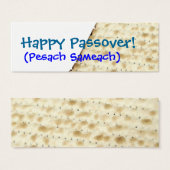 Happy Passover Matzoh Gift Label Mini Visitekaartjes (Voorkant /achterkant)