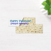 Happy Passover Matzoh Gift Label Mini Visitekaartjes (Bureau)