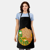 Happy Passover met Cute Matzo Jewish Holiday Schort (Gedragen)