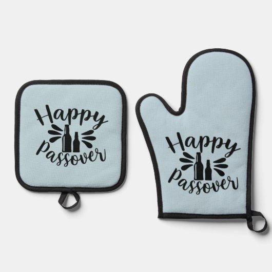 Happy Passover Ovenwant & Pannenlap Set (Voorkant)
