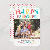 Happy Passover Persoonlijke kleurrijke foto 2022 (Voorkant / Achterkant)